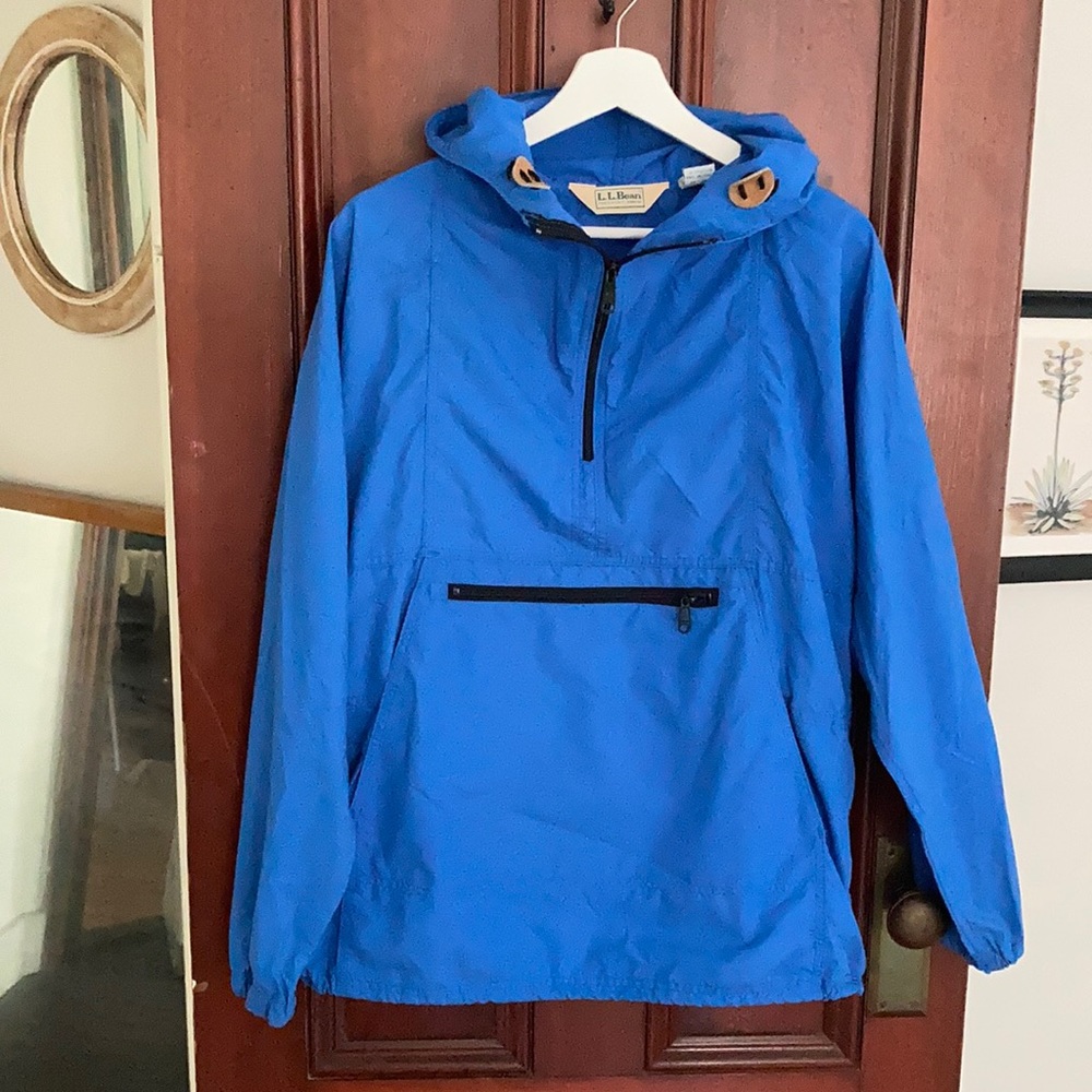 Vintage L.L. Bean Windbreaker, Royal Blue, Medium